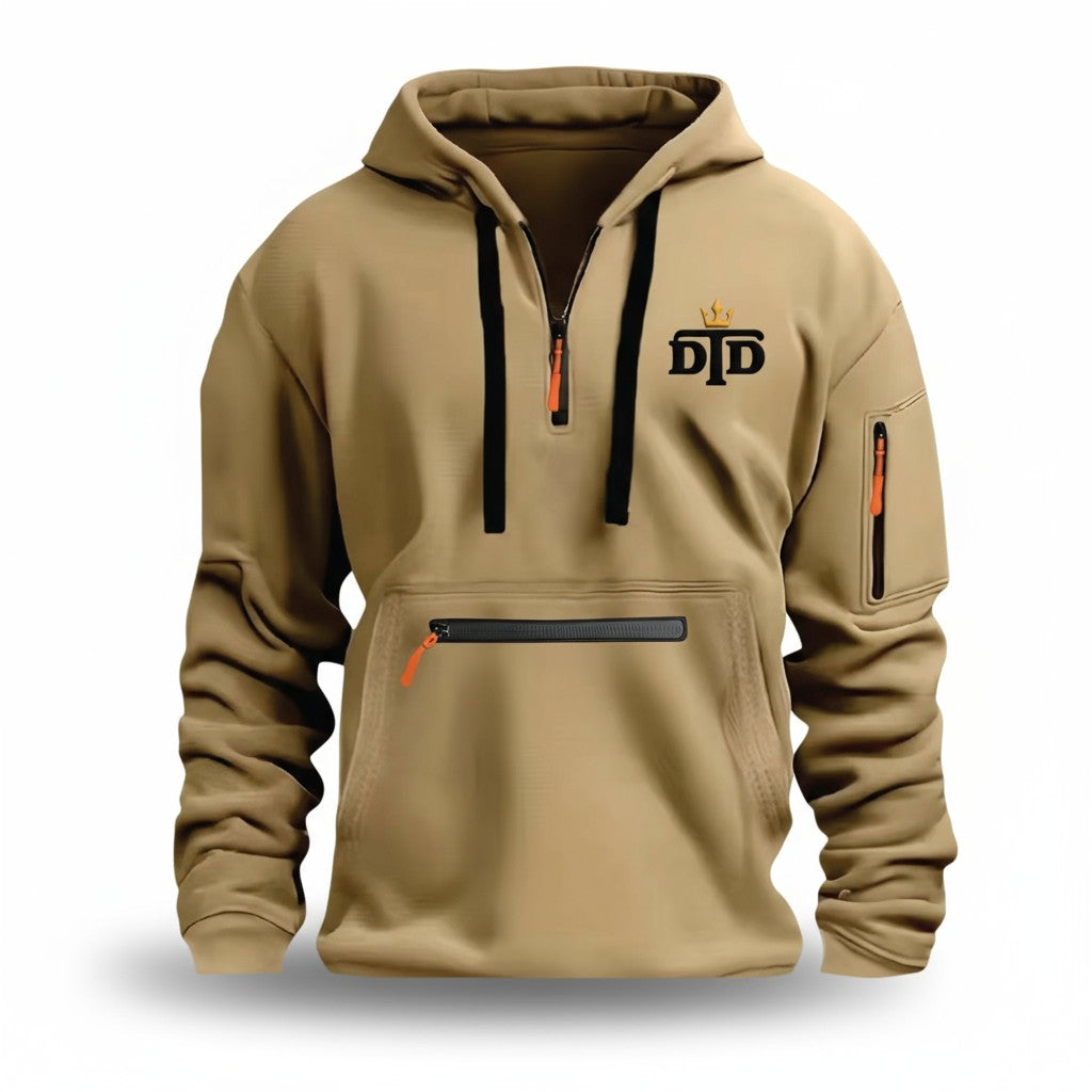 Men's Casual Zip-Up Hoodie