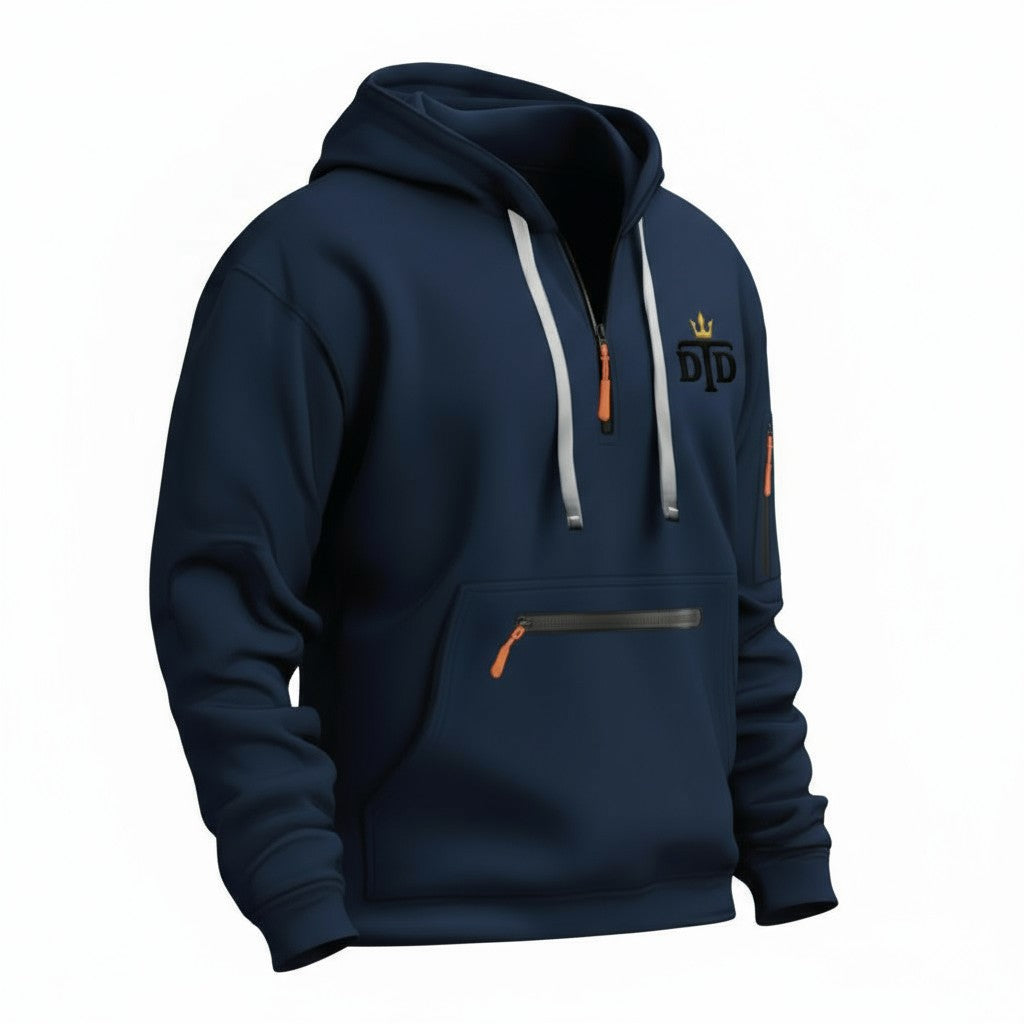 Men's Casual Zip-Up Hoodie