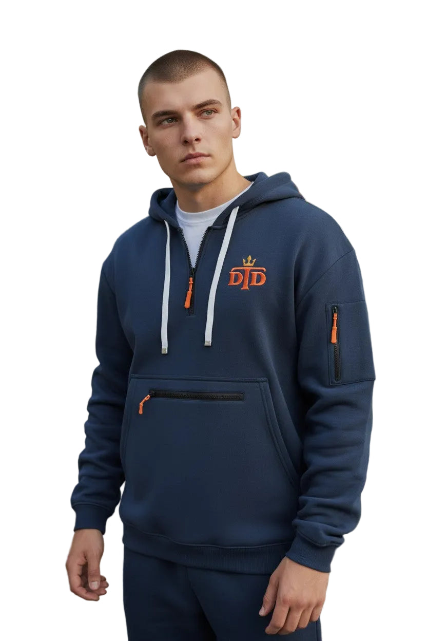 Men's Casual Zip-Up Hoodie